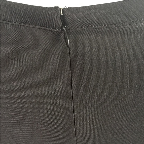 Casual Chic Michael Kors Black Eyelet Gold Trim Midi Dress Size Small - Picture 5 of 6